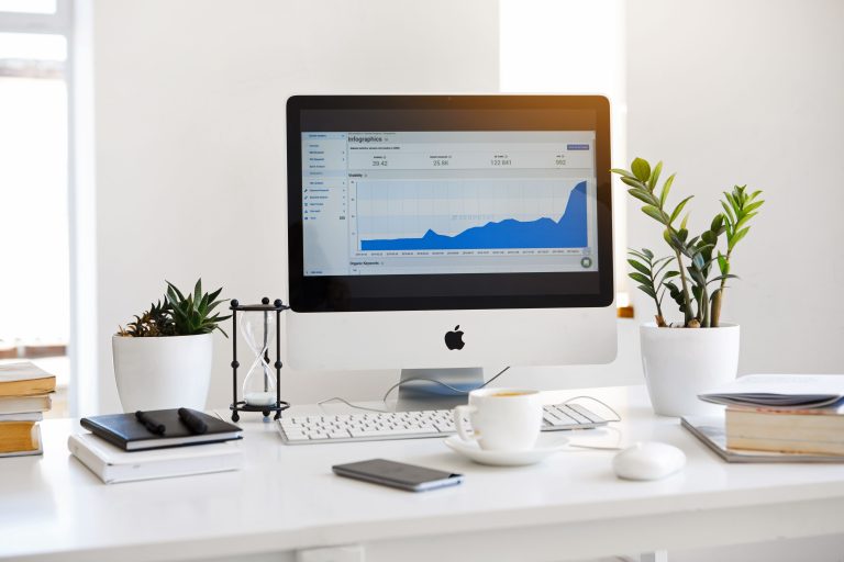 Pantalla con analítica web para detectar pérdida de clientes en una empresa